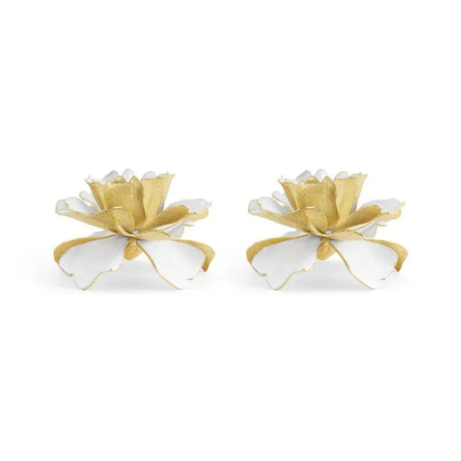 Michael Aram Candle Holders Gardenia Candleholders S/2