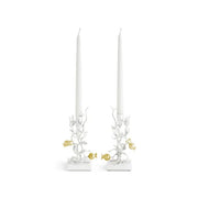 Michael Aram Candle Holders Pomegranate Silver & Gold Candleholders S/2