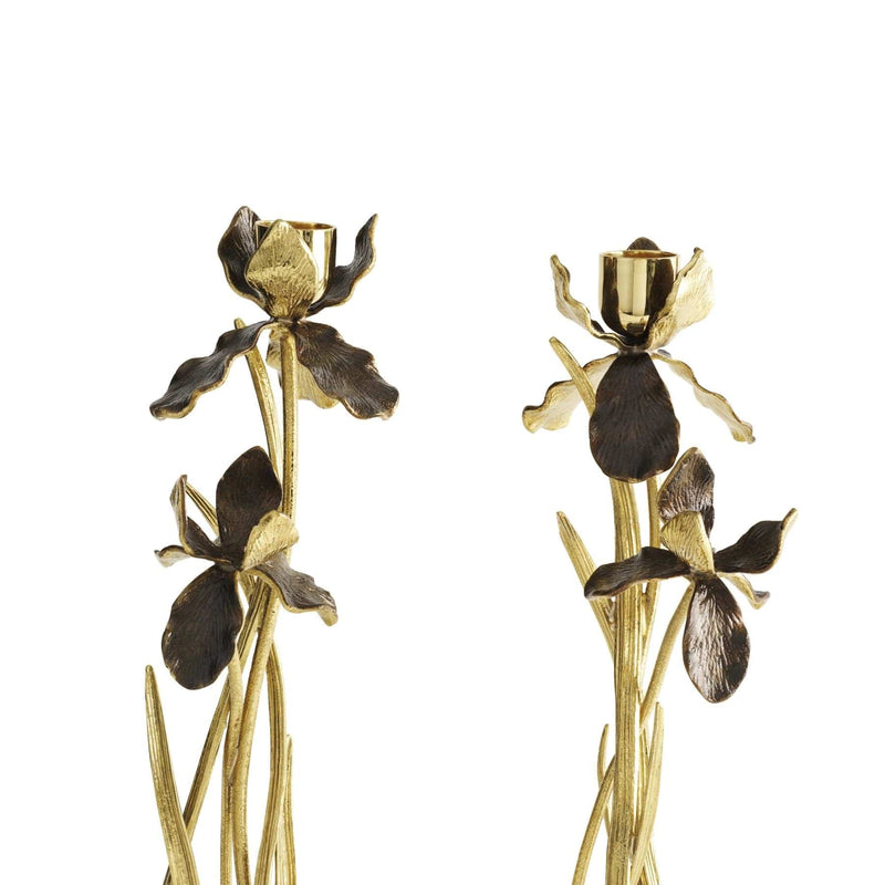 Michael Aram Candleholder Michael Aram Black Iris Candle Holder Set of 2