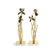 Michael Aram Candleholder Michael Aram Black Iris Candle Holder Set of 2