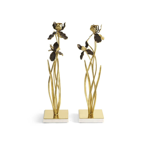 Michael Aram Candleholder Michael Aram Black Iris Candle Holder Set of 2