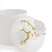 Michael Aram Canister Butterfly Ginkgo Gold Porcelain Canister - Extra Small