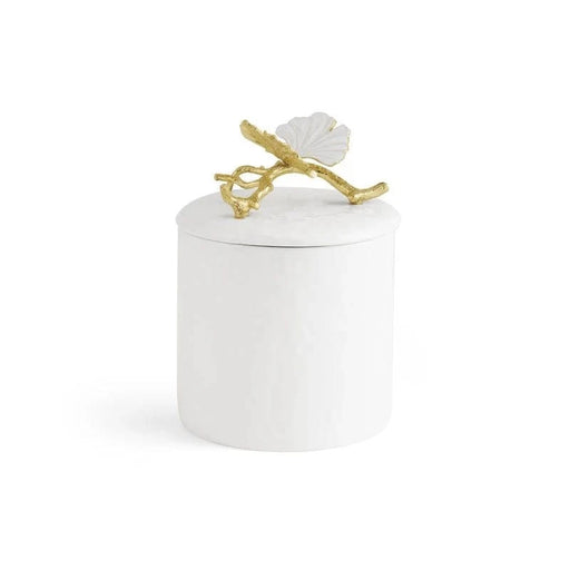 Michael Aram Canister Butterfly Ginkgo Gold Porcelain Canister - Extra Small