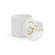 Michael Aram Canister Butterfly Ginkgo Gold Porcelain Canister - Extra Small