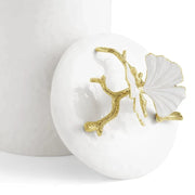 Michael Aram Canister Butterfly Ginkgo Gold Porcelain Canister - Medium