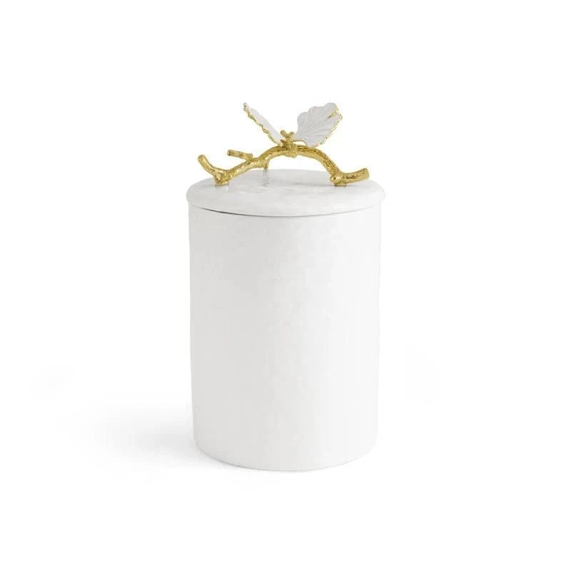 Michael Aram Canister Butterfly Ginkgo Gold Porcelain Canister - Small