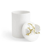 Michael Aram Canister Butterfly Ginkgo Gold Porcelain Canister - Small