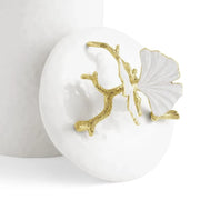 Michael Aram Canister Butterfly Ginkgo Gold Porcelain Canister - Small