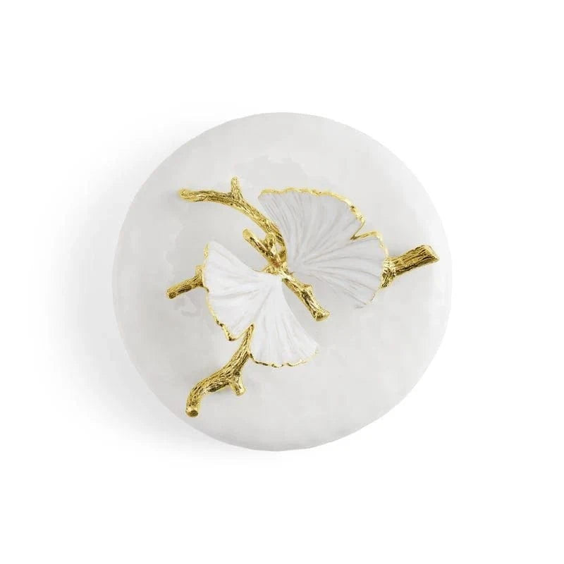 Michael Aram Canister Butterfly Ginkgo Gold Porcelain Canister - Small