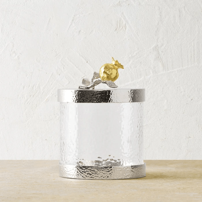 Michael Aram Canister Pomegranate Silver & Gold Canister - Extra Small