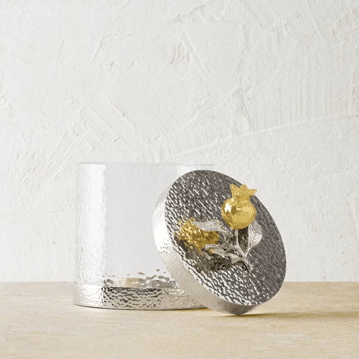 Michael Aram Canister Pomegranate Silver & Gold Canister - Extra Small