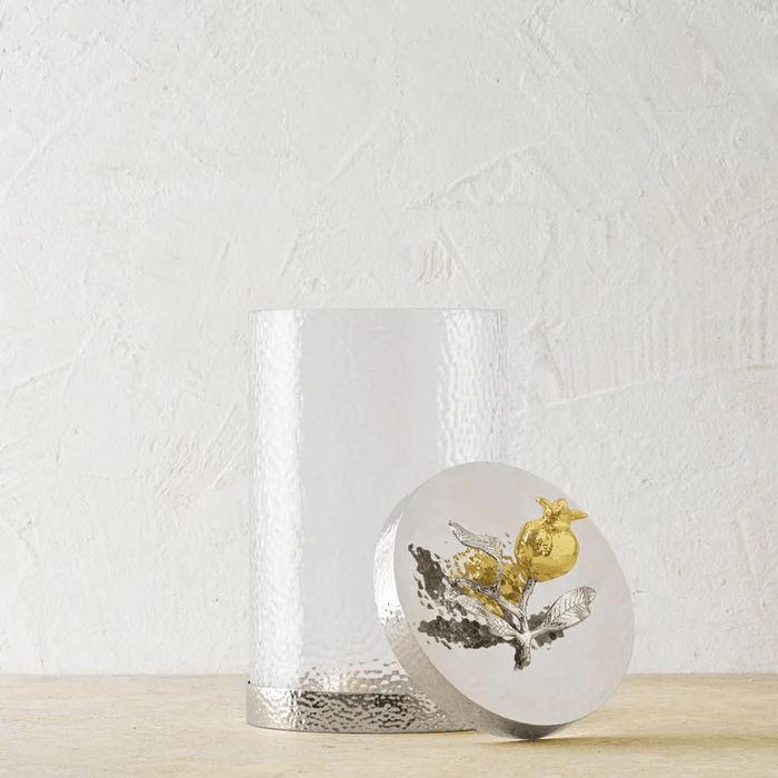 Michael Aram Canister Pomegranate Silver & Gold Canister - Medium