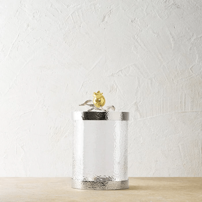 Michael Aram Canister Pomegranate Silver & Gold Canister - Small