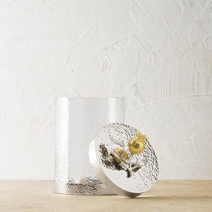 Michael Aram Canister Pomegranate Silver & Gold Canister - Small