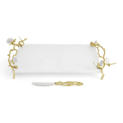 Michael Aram Cheese Board Butterfly Ginkgo Gold Cheeseboard with Spreader