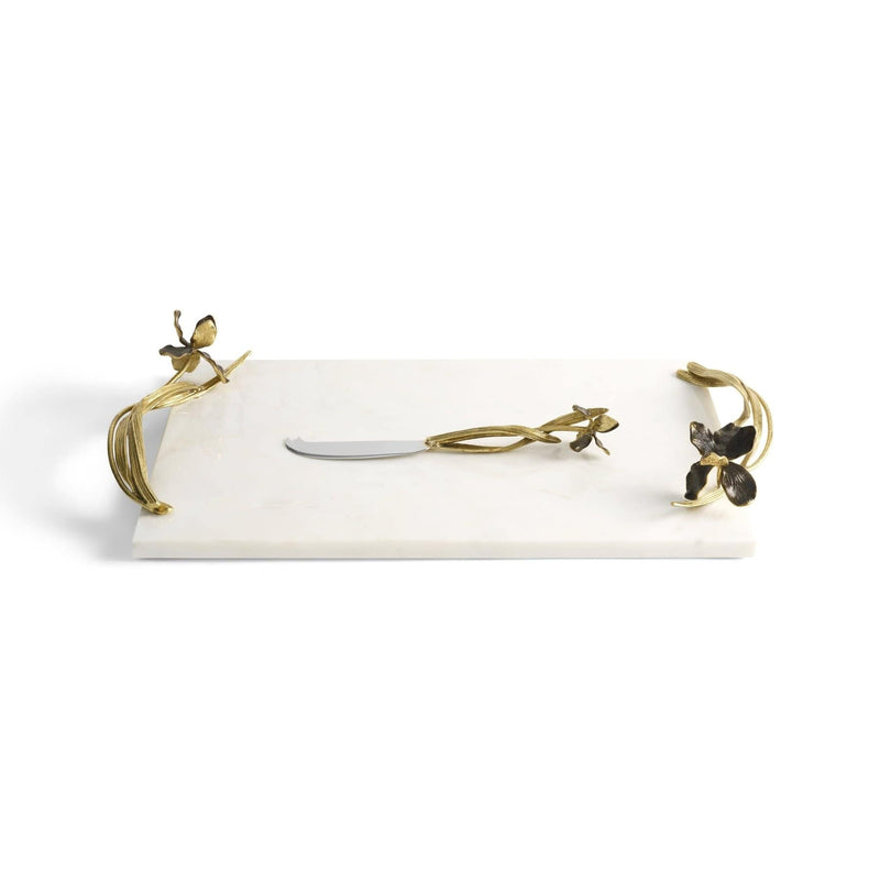 Michael Aram Cheese Board Michael Aram Black Iris Large Cheese Board with Knife