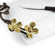 Michael Aram Cheese Board Michael Aram Dogwood Small Cheeseboard and knife