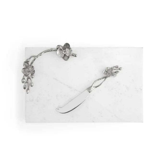 Michael Aram Cheese Board Michael Aram White Ochid Small Cheeseboard with Knife