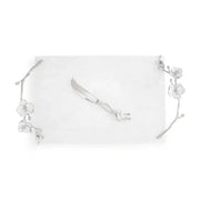 Michael Aram Cheese Board Silver Orchid Cheeseboard with Knife