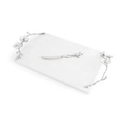 Michael Aram Cheese Board Silver Orchid Cheeseboard with Knife