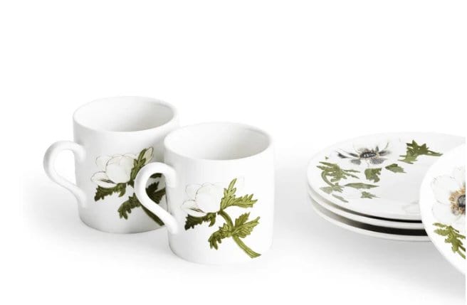 Michael Aram Coffee & Tea Michael Aram Anemone Painted Demitasse Set of 4