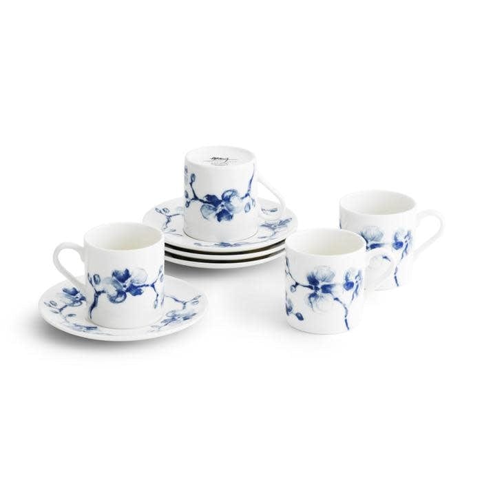 Michael Aram Coffee & Tea Michael Aram Blue Orchid Demitasse Set