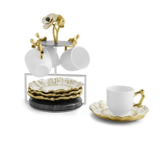 Michael Aram Demitasse Michael Aram Anemone Demitasse Set & Stand