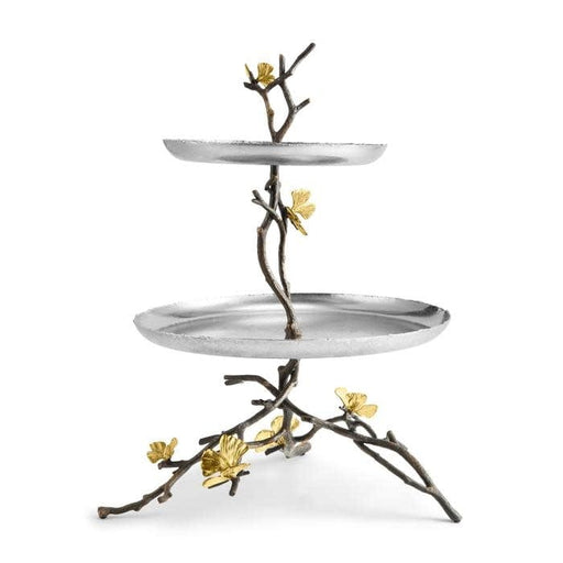 Michael Aram Etagere Michael Aram Butterfly Ginkgo  2 Tier Etagere