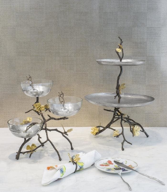 Michael Aram Etagere Michael Aram Butterfly Ginkgo  2 Tier Etagere