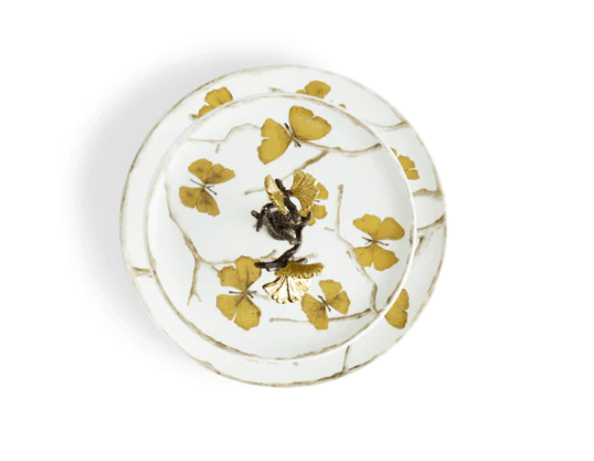 Michael Aram Etagere Michael Aram Butterfly Ginkgo 2-Tier Porcelain Etagere
