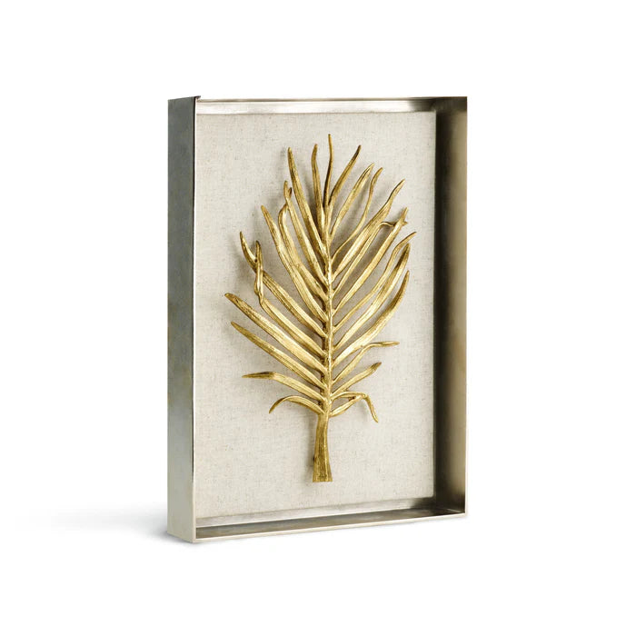 Palm Fabric Shadow Box