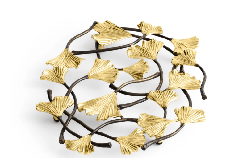 Michael Aram Golden Ginkgo Trivet