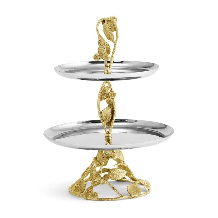 Michael Aram Hydrangea 2-Tier Etagere