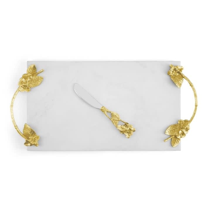 Michael Aram Hydrangea Cheese Board with Knife