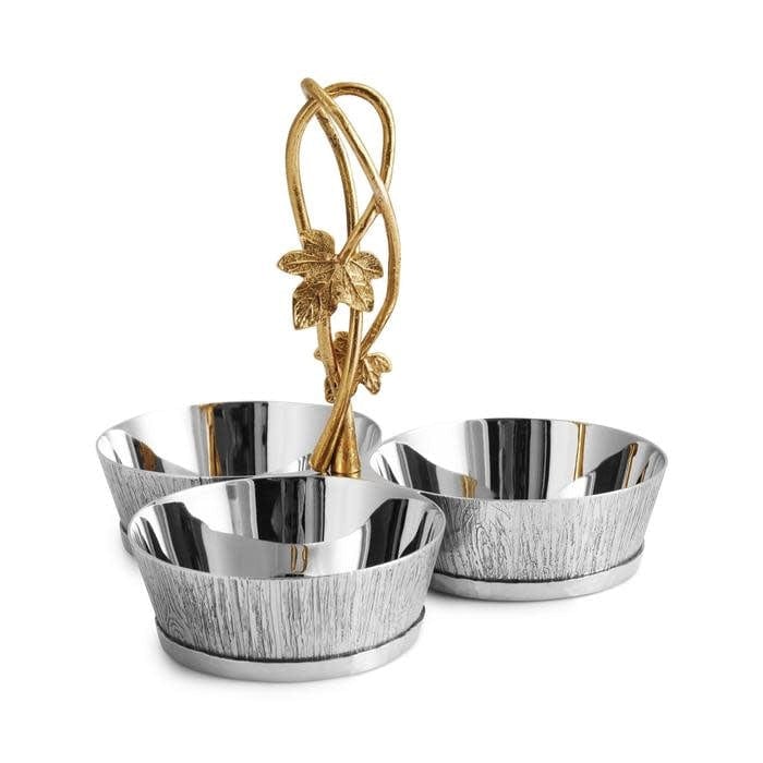 Michael Aram Ivy and Oak Triple Dish Set