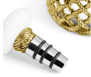Michael Aram Love Knot Wine Coaster & Stopper Set