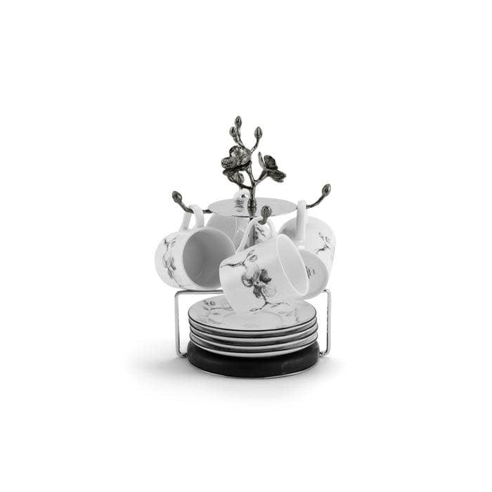 Michael Aram Michael Aram Black Orchid Demitasse Set with Stand