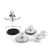 Michael Aram Michael Aram Black Orchid Demitasse Set with Stand