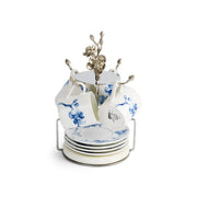 Michael Aram Michael Aram Blue Orchid Demitasse Set with Stand