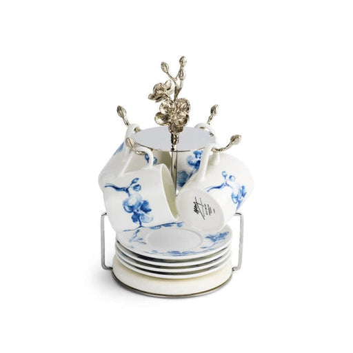 Michael Aram Michael Aram Blue Orchid Demitasse Set with Stand