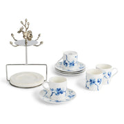 Michael Aram Michael Aram Blue Orchid Demitasse Set with Stand