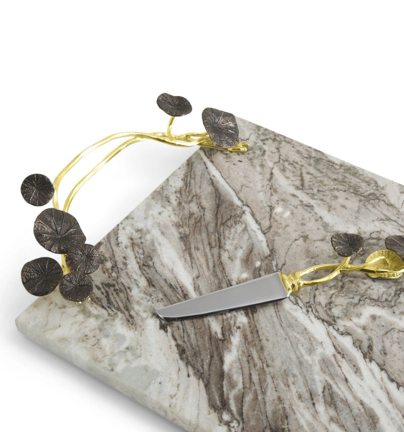 Michael Aram Monet’s Garden - Golden Sunset Large Cheese Board with Knife