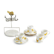 Michael Aram Mugs Michael Aram Butterfly Ginkgo Gold Demitasse Set with Stand
