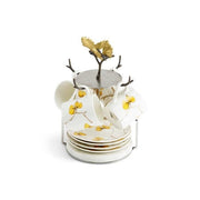 Michael Aram Mugs Michael Aram Butterfly Ginkgo Gold Demitasse Set with Stand