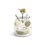 Michael Aram Mugs Michael Aram Butterfly Ginkgo Gold Demitasse Set with Stand