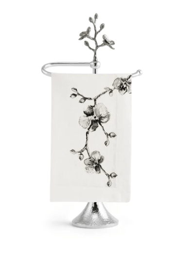 Michael Aram Napkin Holders Michael Aram Black Orchid Fingertip Towel Stand