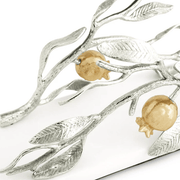Michael Aram Napkin Holders Pomegranate Silver & Gold Vertical Napkin Holder