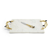 Michael Aram Olive Branch Cheese Board with Knife