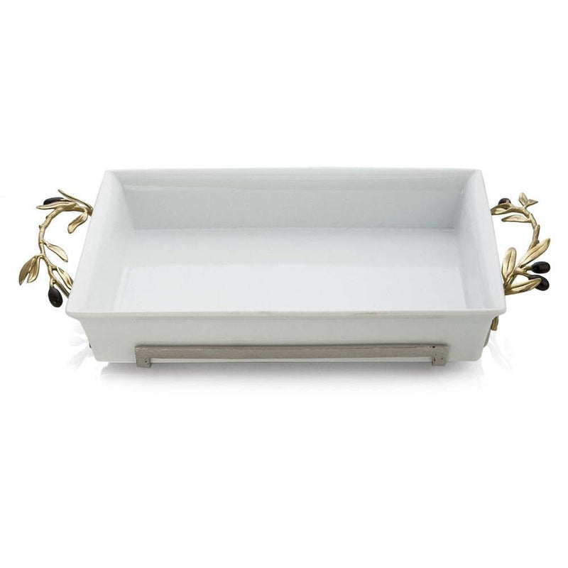 Michael Aram Olive Branch Gold 3 Qt. Casserole