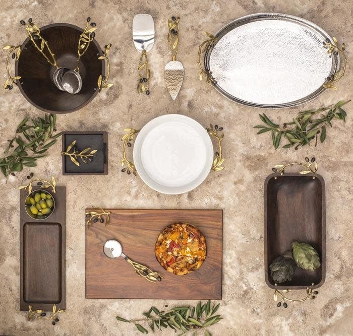 Michael Aram Olive Branch Oval Serving Tray
